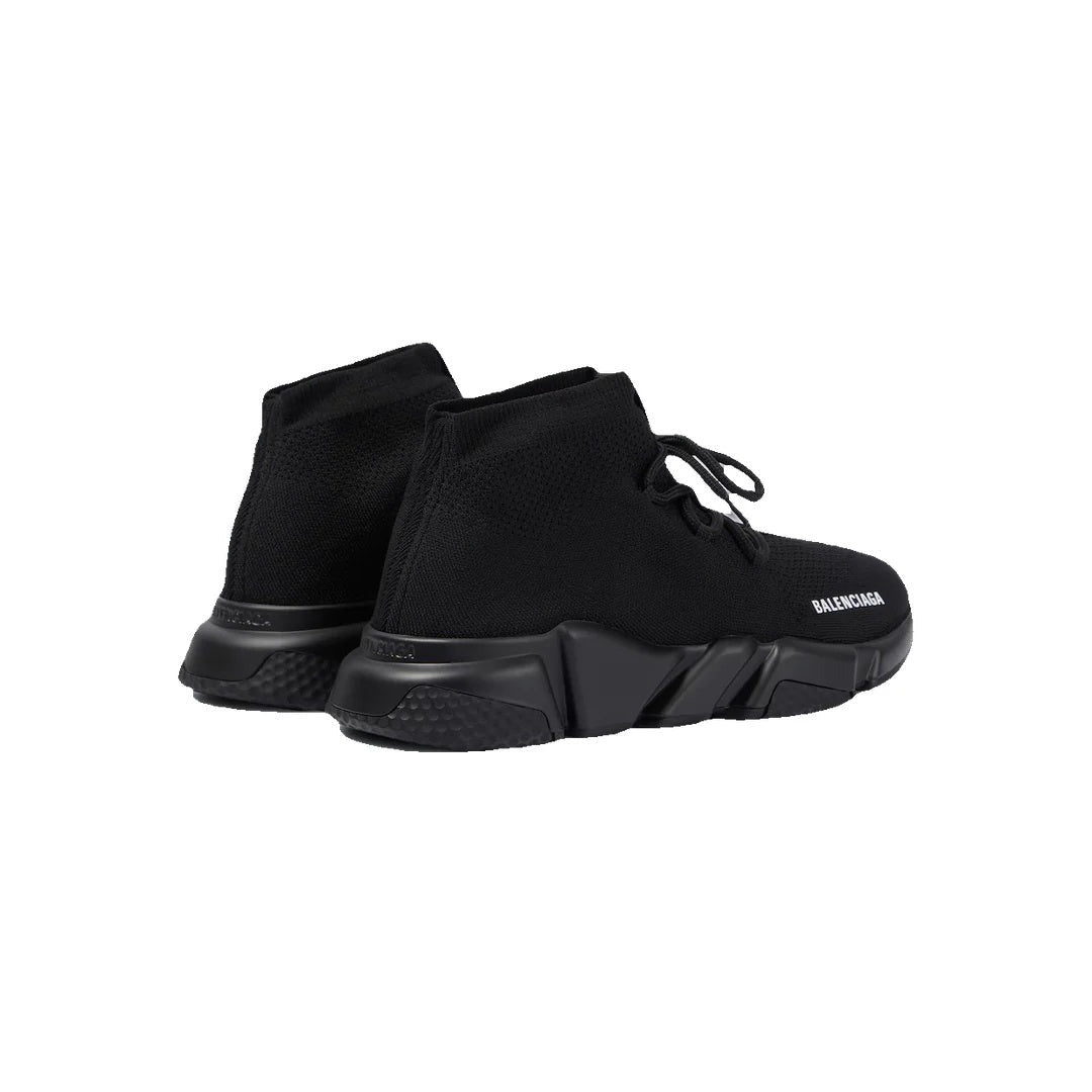 BALENCIAGA SPEED LACE UP SNEAKERS ALL BLACK