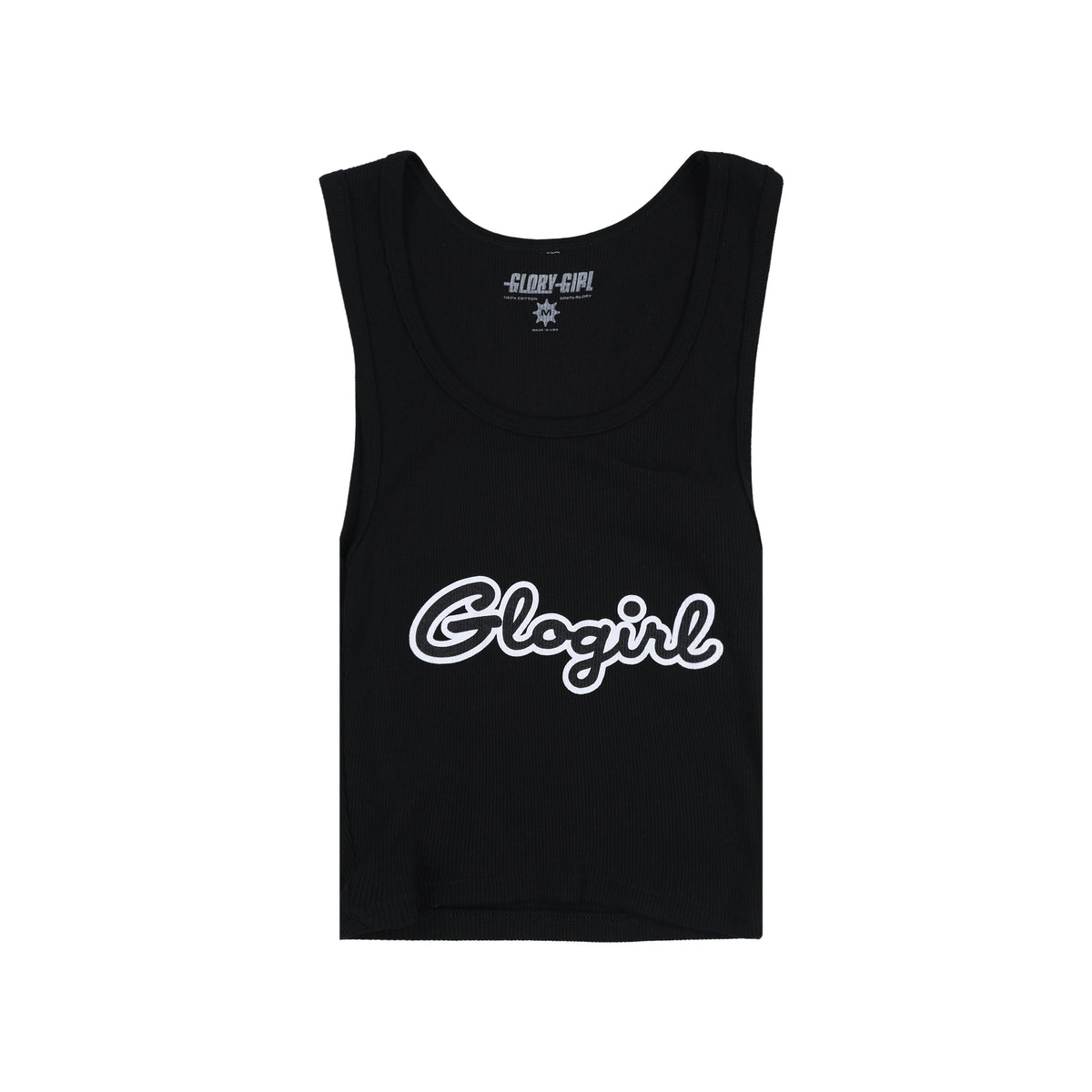 All Around the World Glo Girl Tank Top (Black)