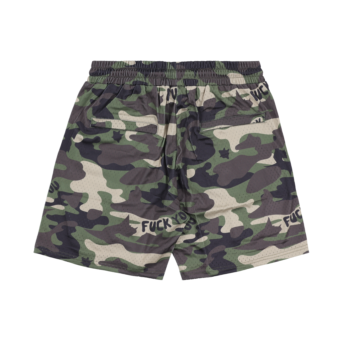 F*ck You Mesh Shorts (Camo)