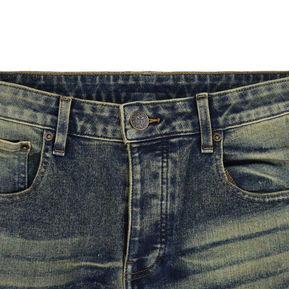 Glo Gang Denim Cargo Flare (Indigo Denim)