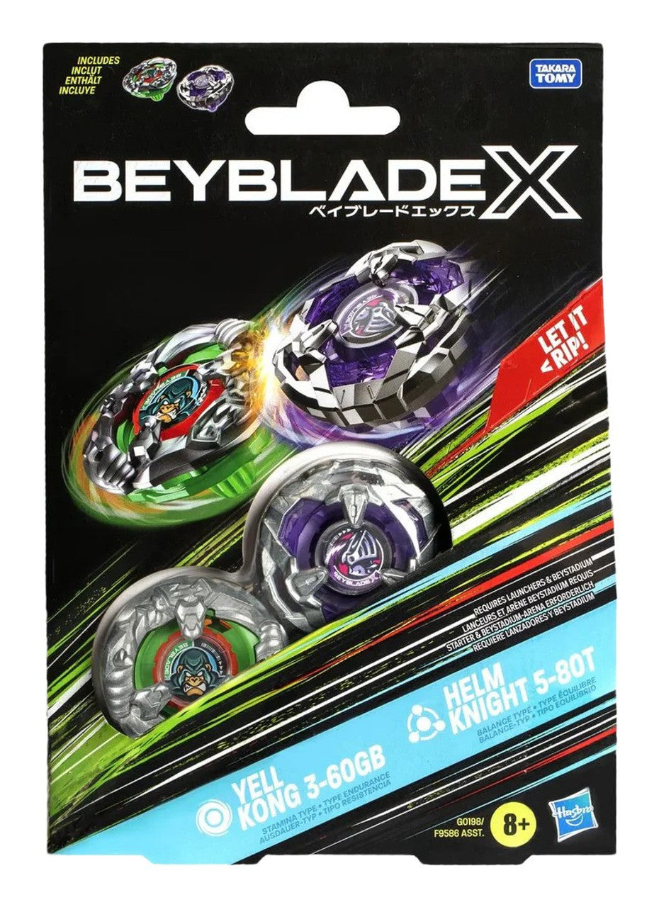 HASBRO Yell Kong & Helm Knight Beyblade X Dual Pack