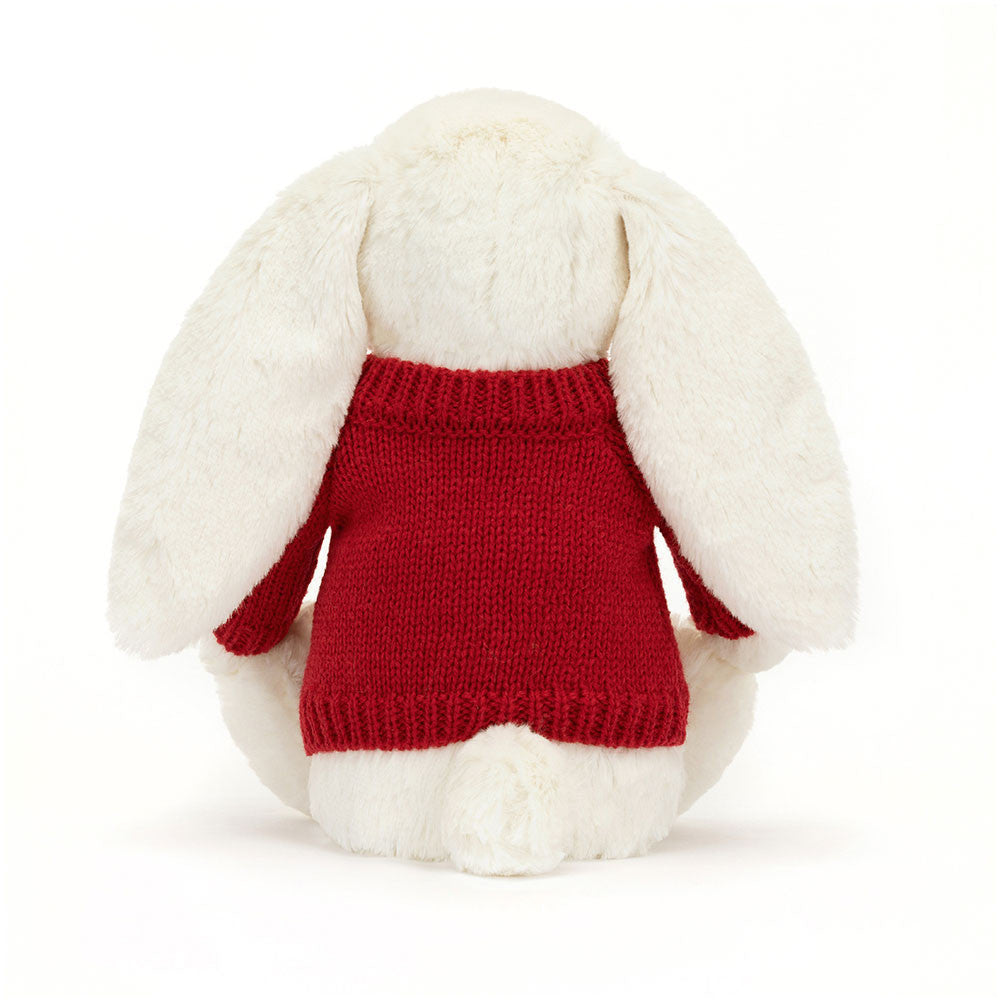 Blossom Cherry Bunny with Personalised Red Jumper