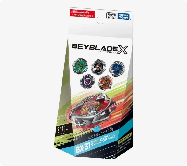 Full Set Beyblade X BX-31 Random Booster Vol.3 TyrannoBeat 4-70Q