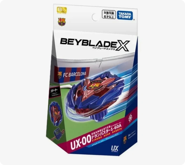Takara Tomy Beyblade X UX-00 Starter Dranbuster FC Barcelona ver