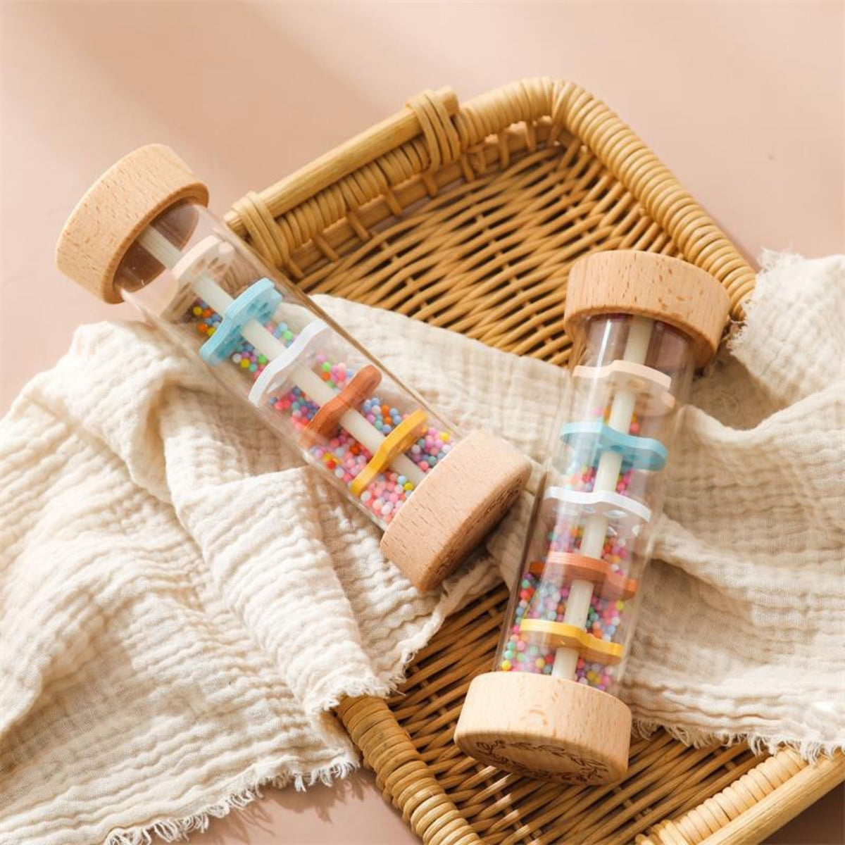 Montessori Wooden Rainmaker Rattle