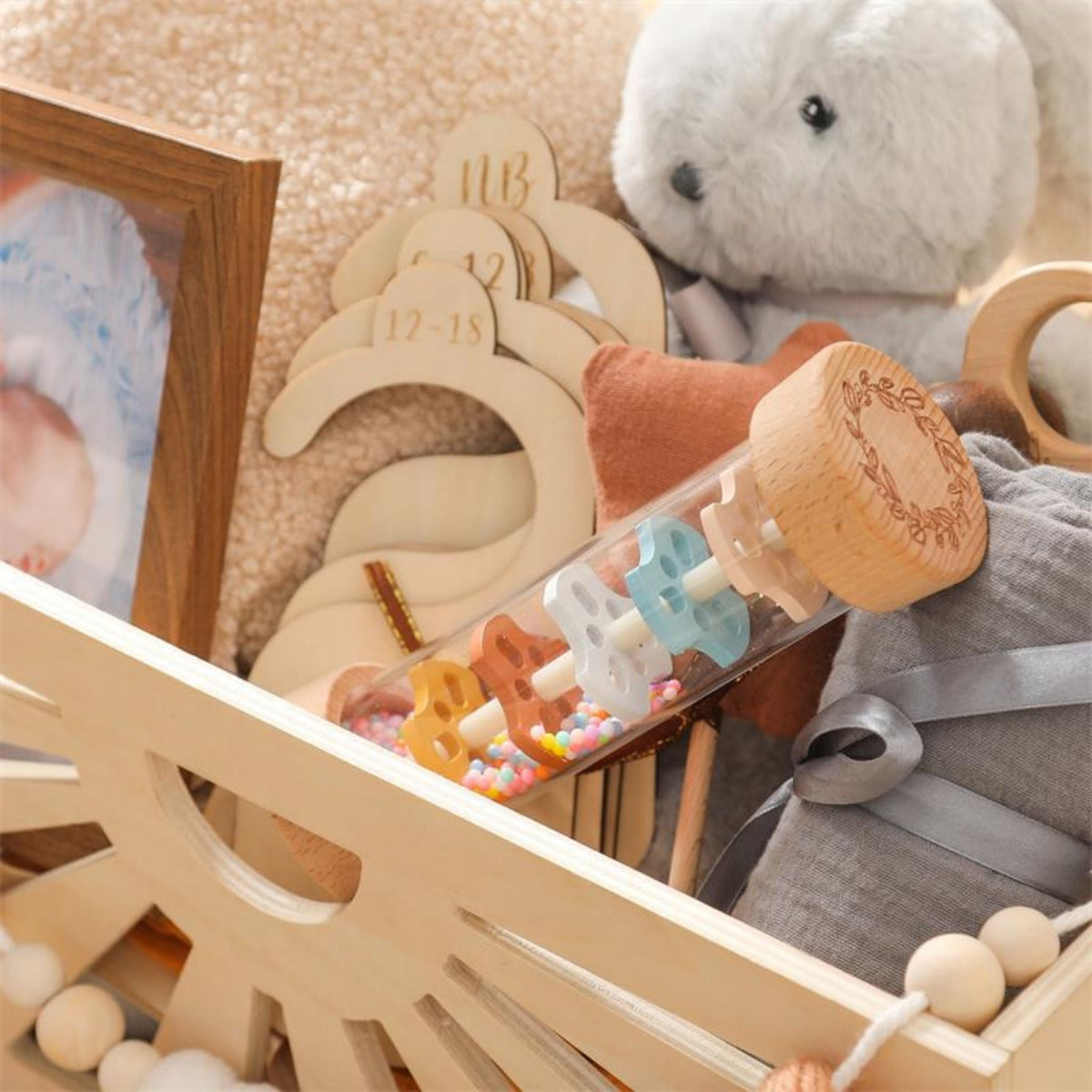 Montessori Wooden Rainmaker Rattle