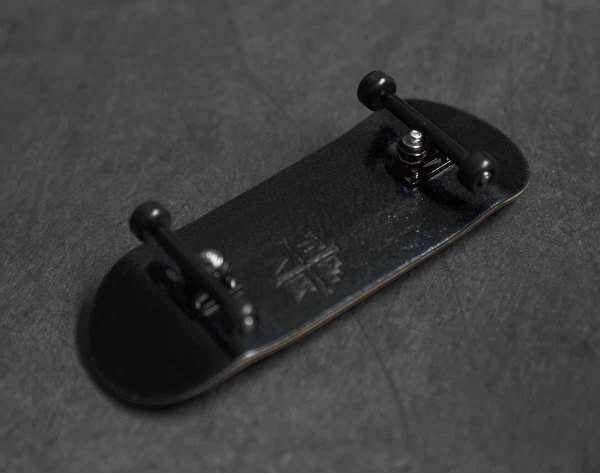 34mm Prolific Gen2 Fingerboard Complete - "All Blacks" Colorway - Gen2 Prodigy Trucks + Pro Duro Bubble Bushings