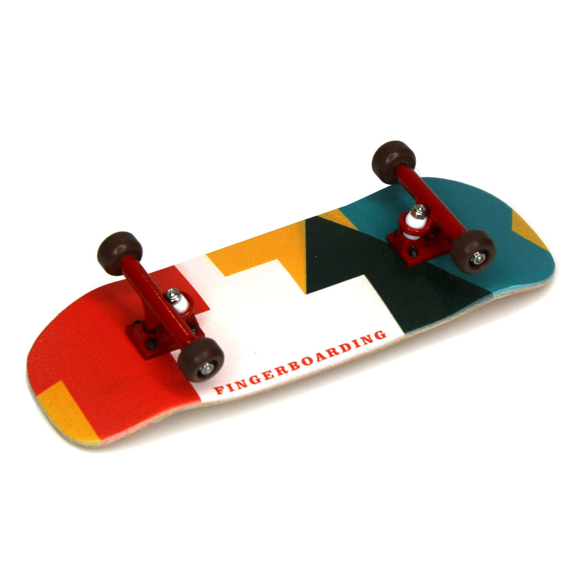 33.3mm Boxy Shape Prolific Gen2 Fingerboard Complete - "Bold Letters" Graphic - Gen2 Prodigy Trucks + Pro Duro Bubble Bushings