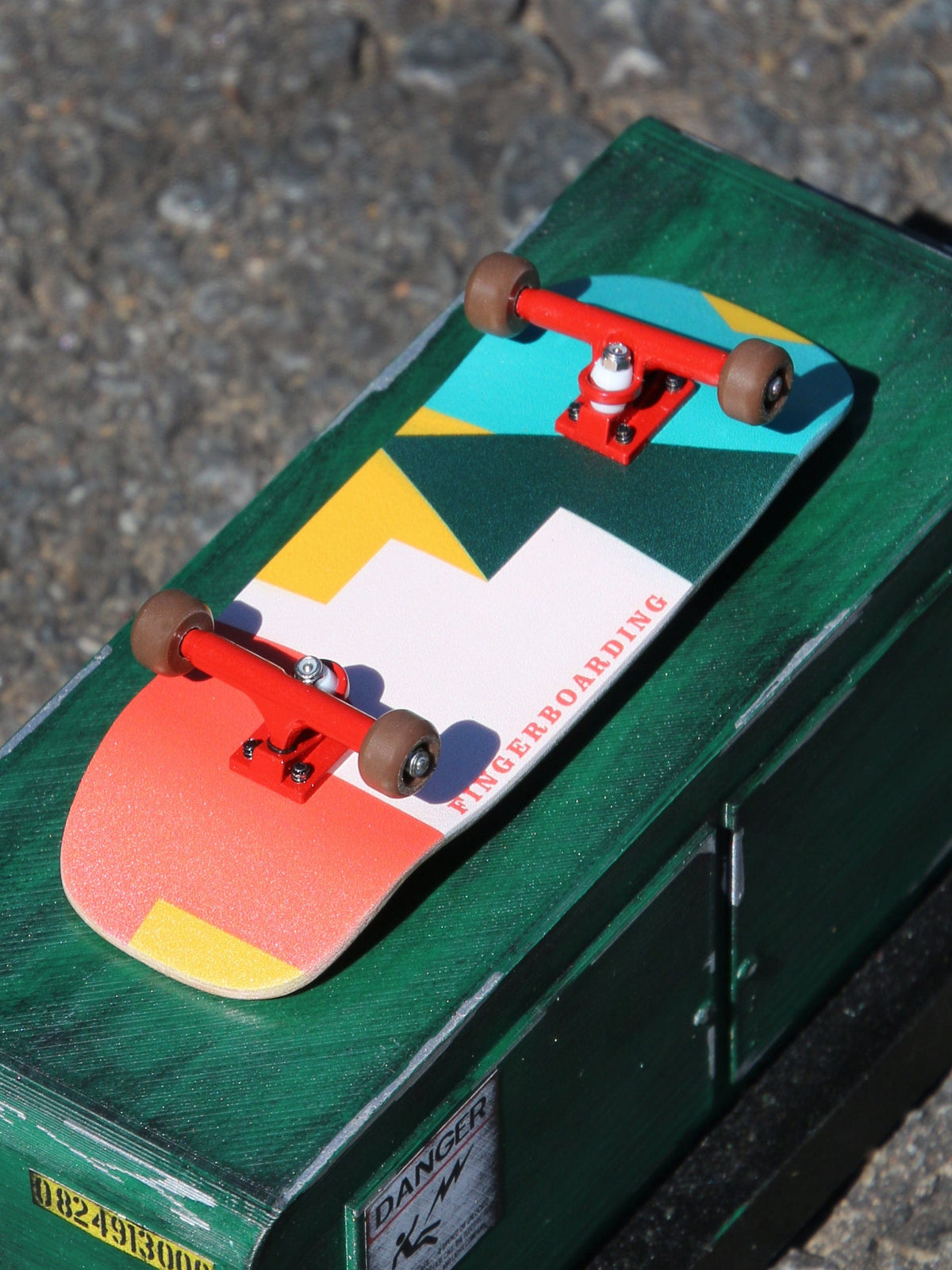 33.3mm Boxy Shape Prolific Gen2 Fingerboard Complete - "Bold Letters" Graphic - Gen2 Prodigy Trucks + Pro Duro Bubble Bushings