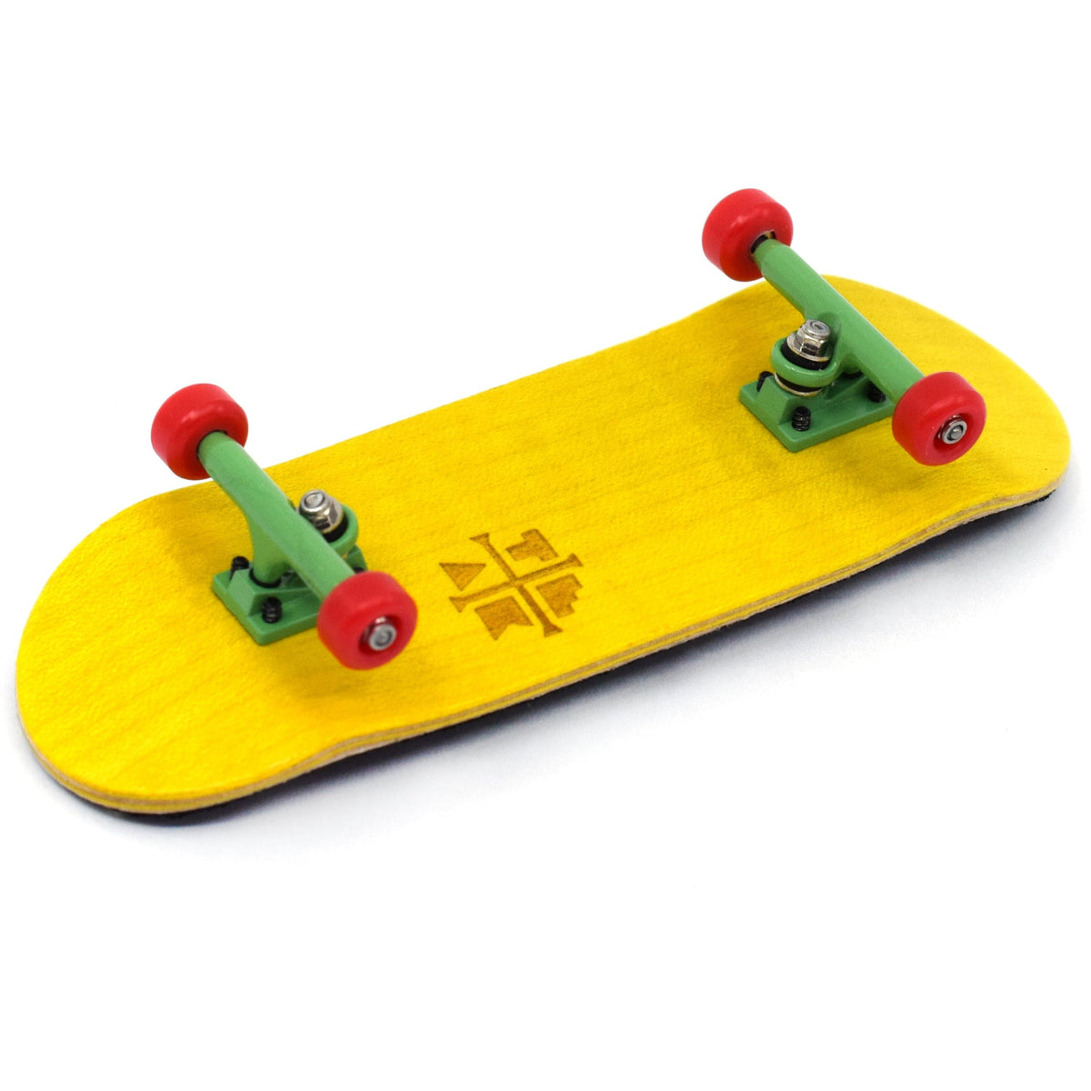 32mm Prolific Gen2 Fingerboard Complete - "Rad Rasta" Colorway - Gen2 Prodigy Trucks + Pro Duro Bubble Bushings