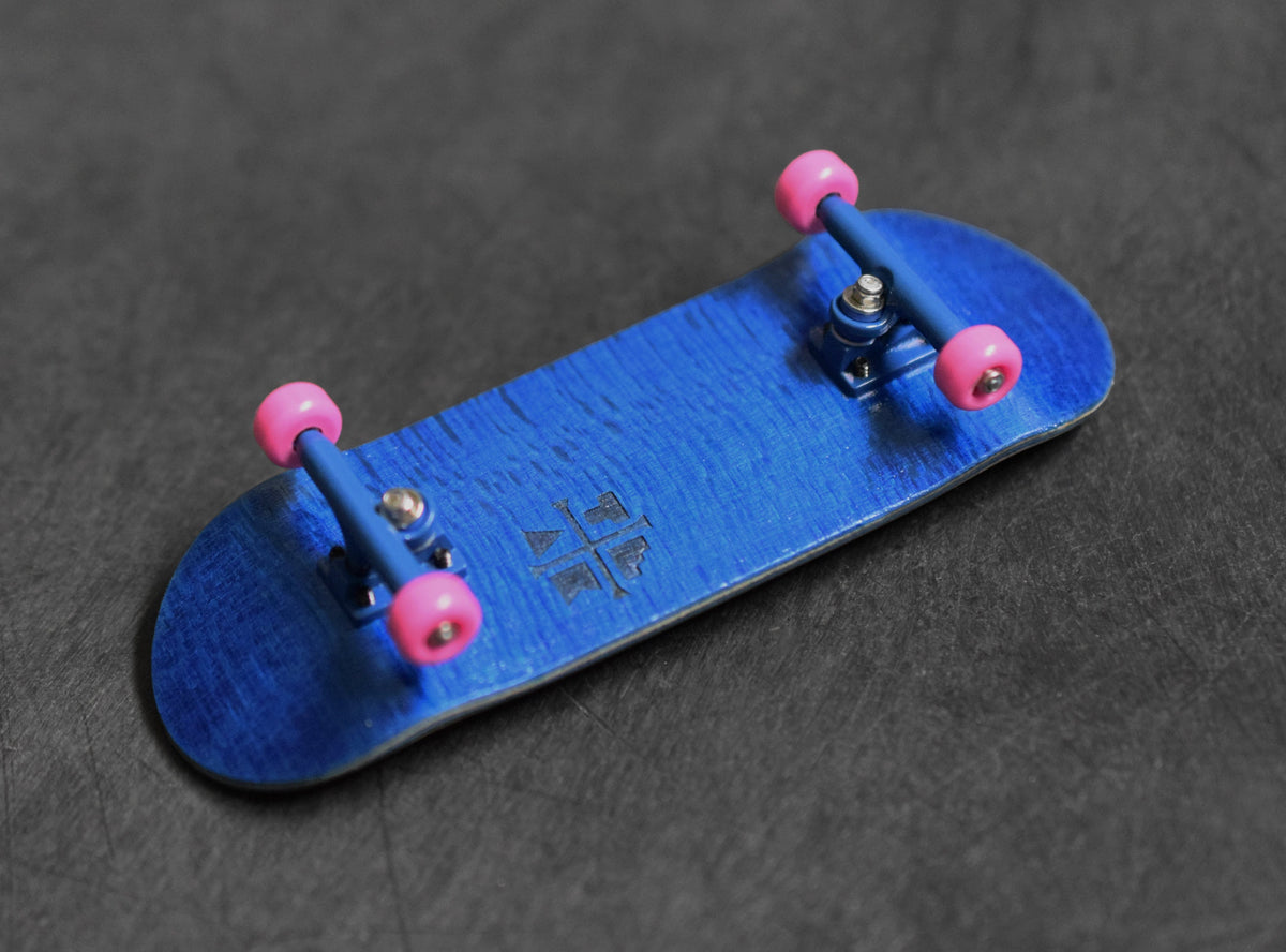 32mm Prolific Gen2 Fingerboard Complete - "Blue & Pink" Colorway - Gen2 Prodigy Trucks + Pro Duro Bubble Bushings