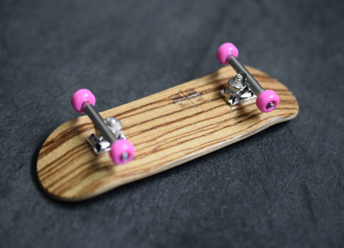 32mm Prolific Gen2 Fingerboard Complete - "Pink Zebra" Colorway - Gen2 Prodigy Trucks + Pro Duro Bubble Bushings