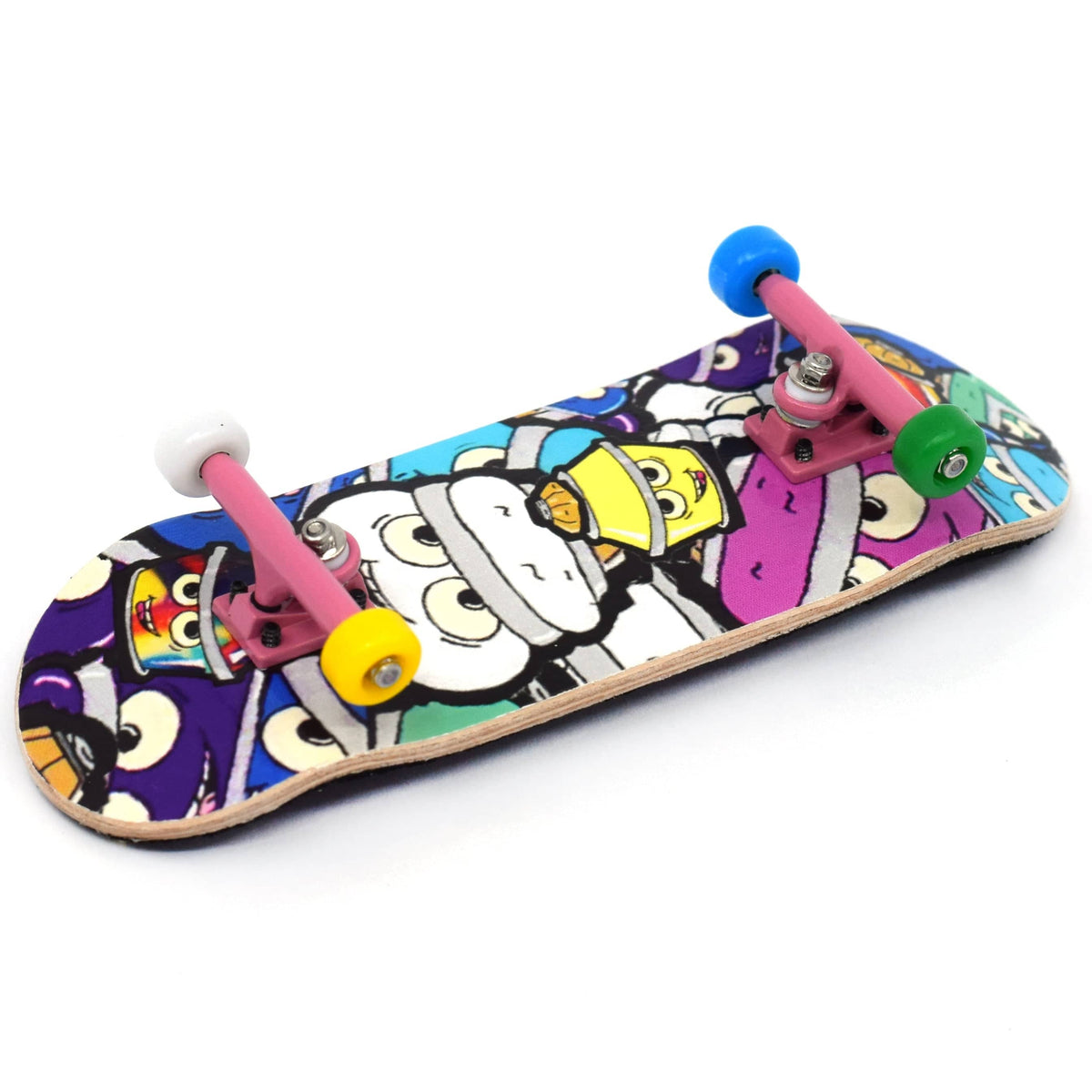 32mm Prolific Gen2 Fingerboard Complete - "Bubble Bushing Collage" Graphic - Gen2 Prodigy Trucks + Pro Duro Bubble Bushings