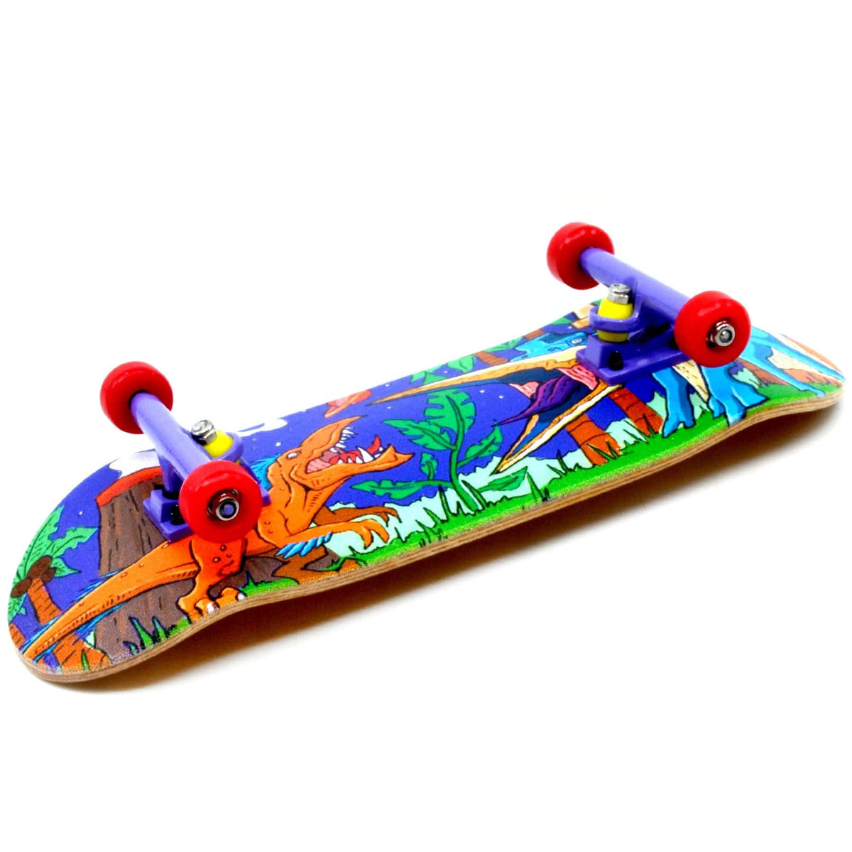 34mm Prolific Gen2 Fingerboard Complete - "Chilla'saurus" Graphic - Gen2 Prodigy Trucks + Pro Duro Bubble Bushings