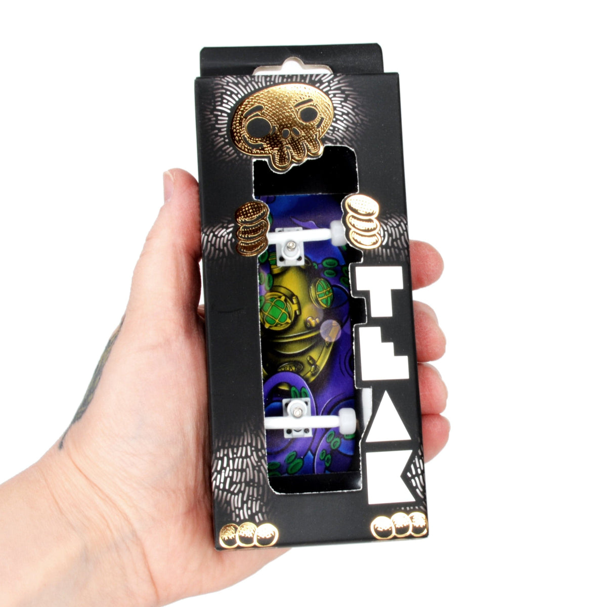 34mm Prolific Gen2 Fingerboard Complete - "Deep Sea Dive" Graphic - Gen2 Prodigy Trucks + Pro Duro Bubble Bushings
