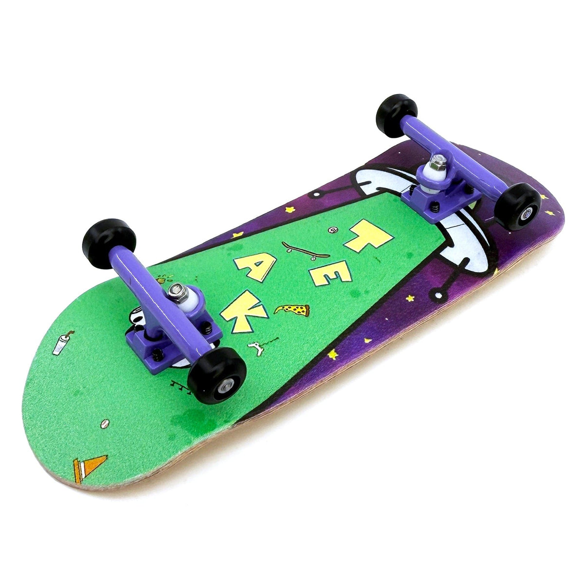 34mm Prolific Gen2 Fingerboard Complete - "UFO Sighting" Graphic - Gen2 Prodigy Trucks + Pro Duro Bubble Bushings