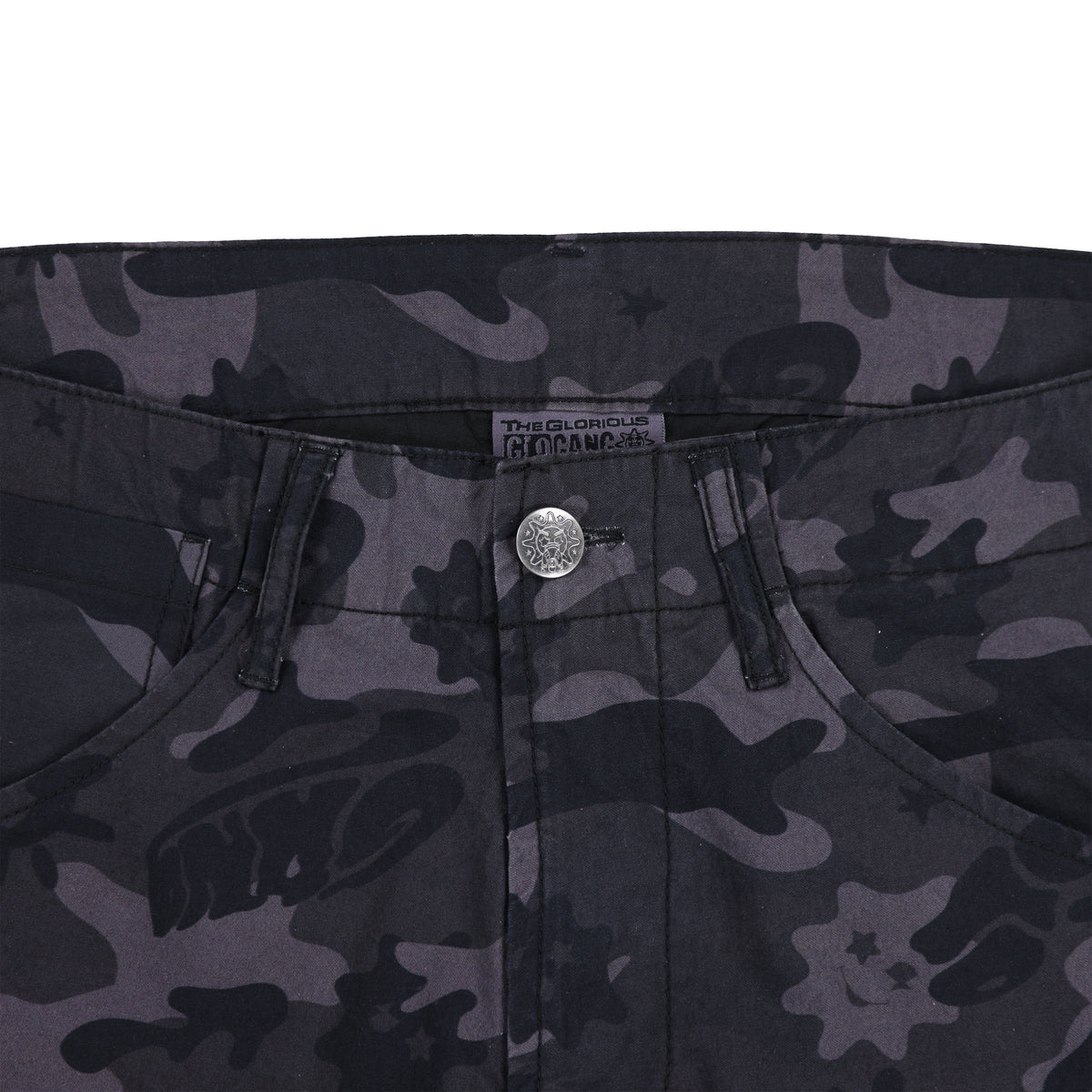Glo Gang Side Zip Tapered Pant (Black Camo)
