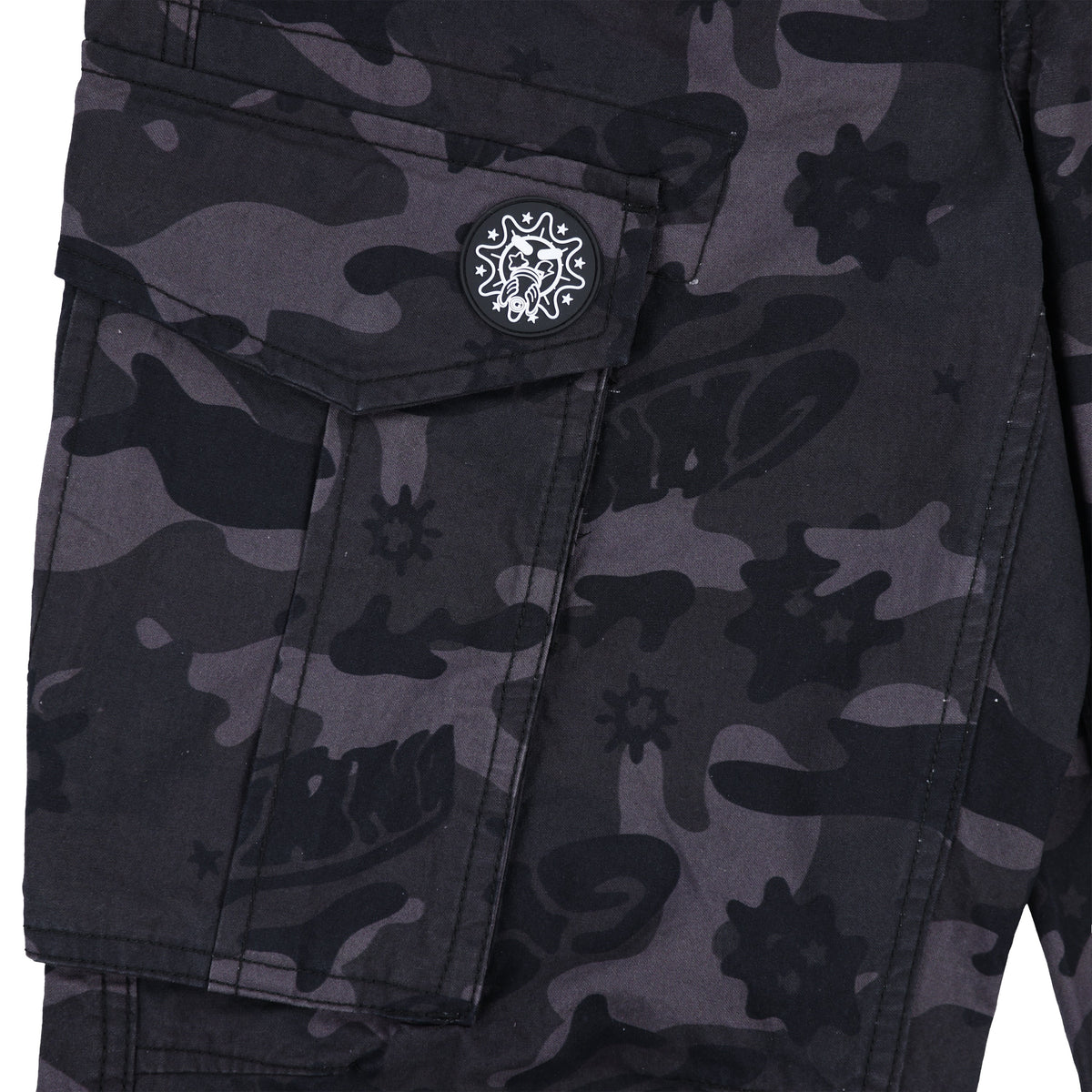 Glo Gang Side Zip Tapered Pant (Black Camo)