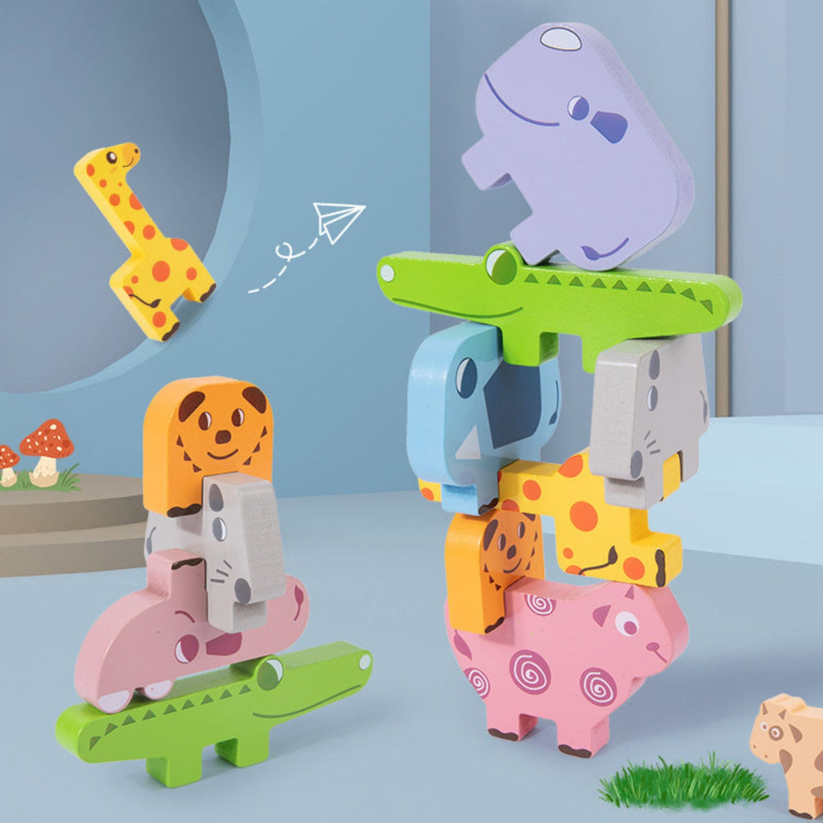 Montessori Animal Stacking Blocks
