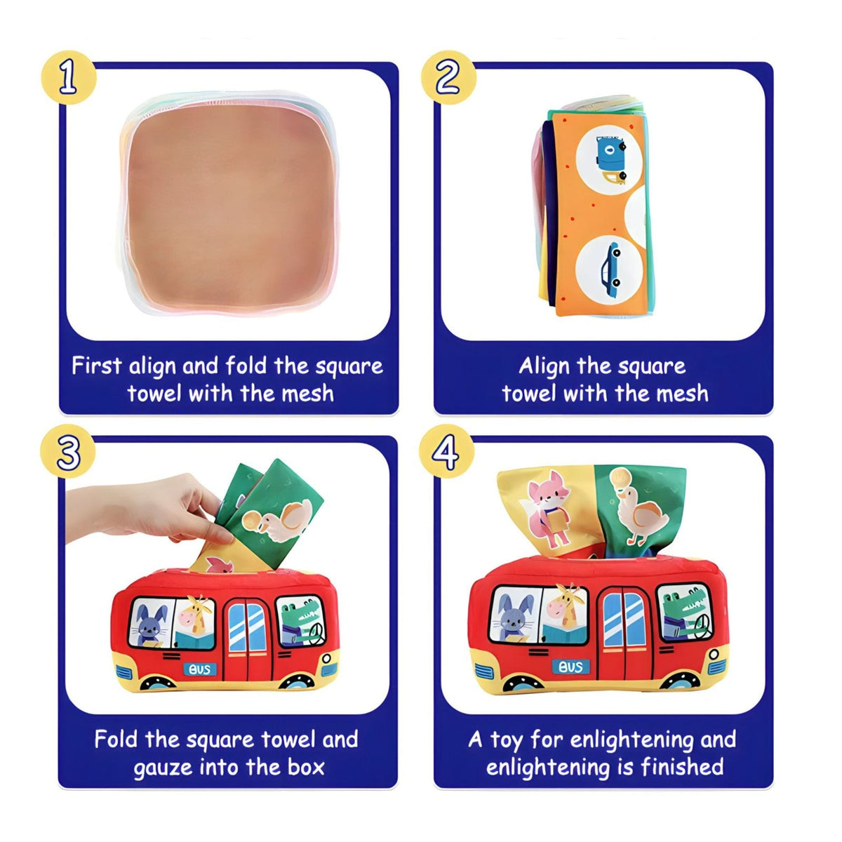 Montessori Baby Tissue Box
