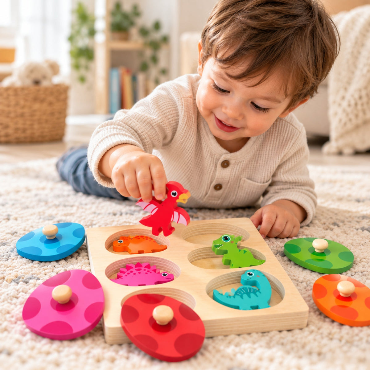 Montessori Dinosaur Egg Match