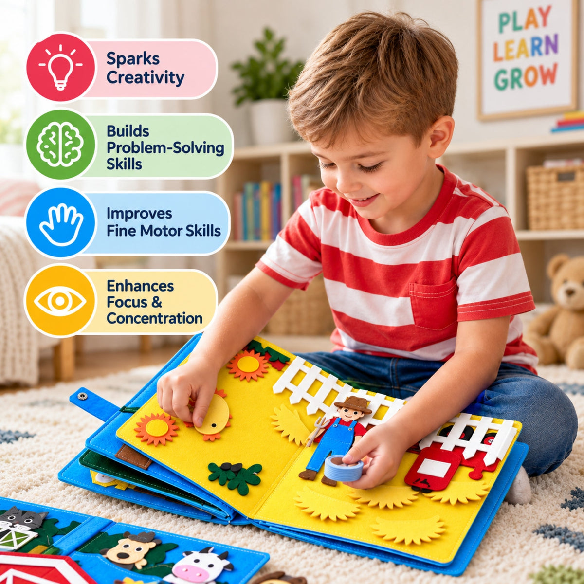 Montessori Farm Busy Book