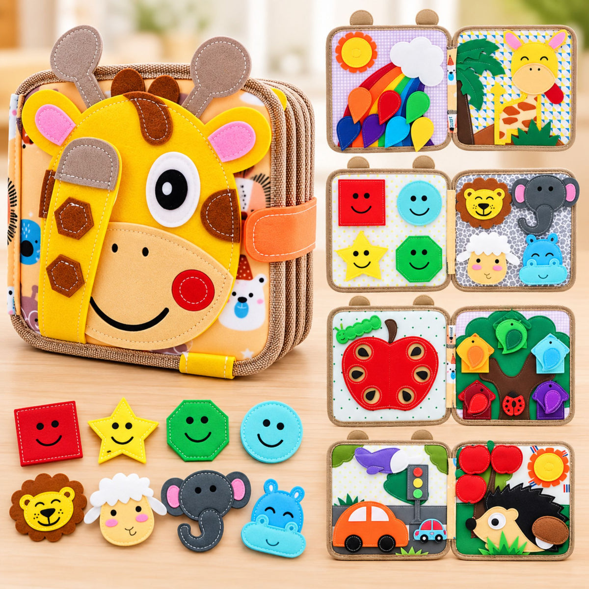 Montessori Giraffe Busy Book