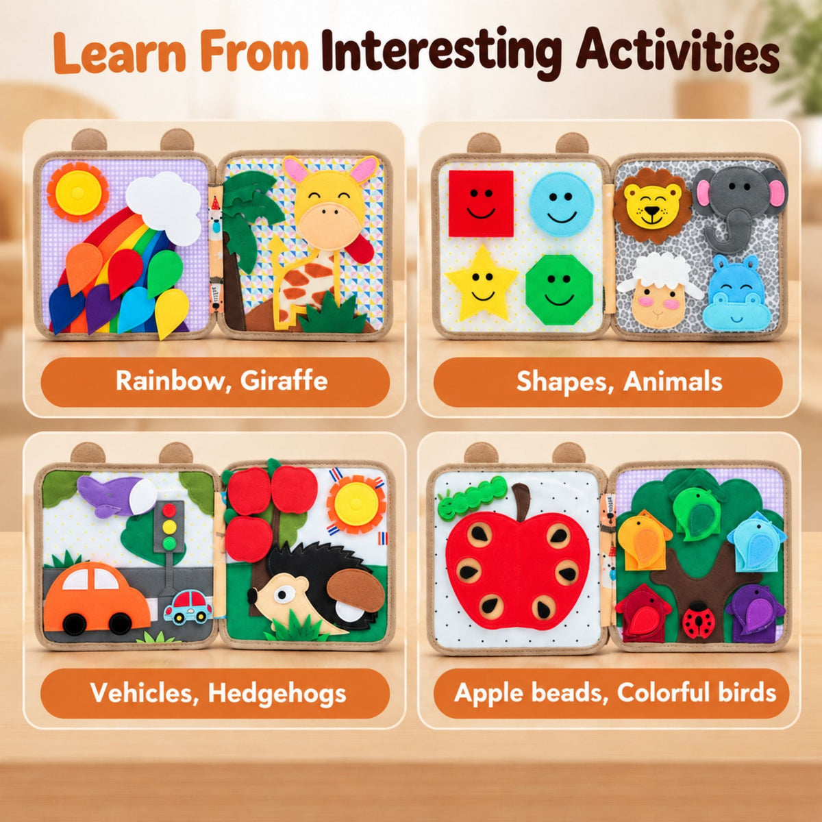 Montessori Giraffe Busy Book