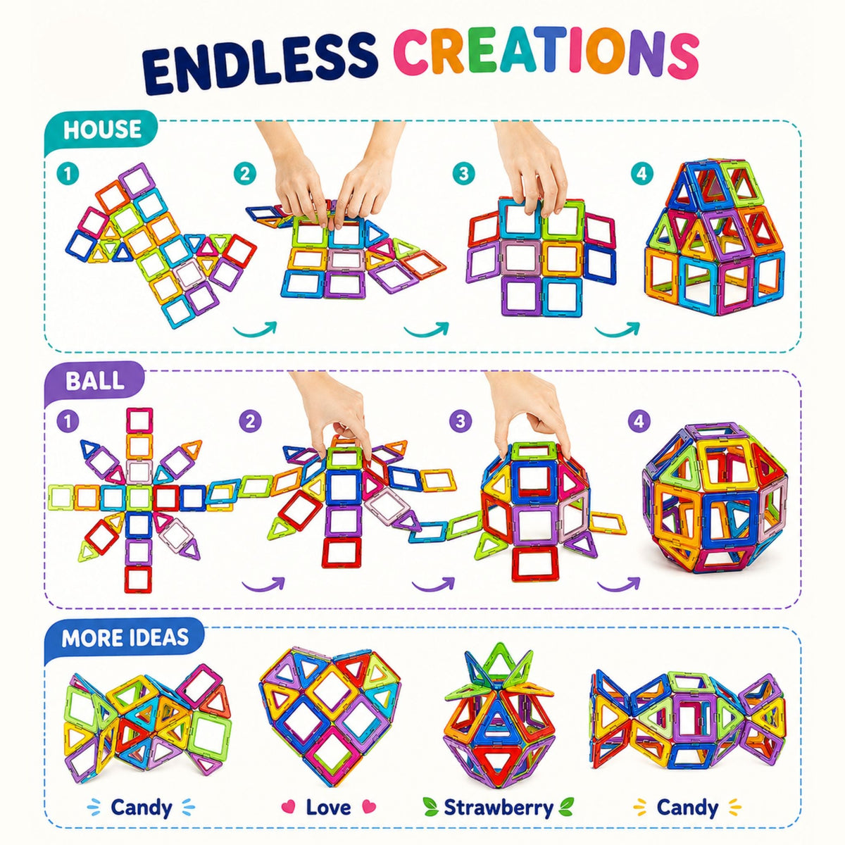 Montessori Magnetic Building Blocks