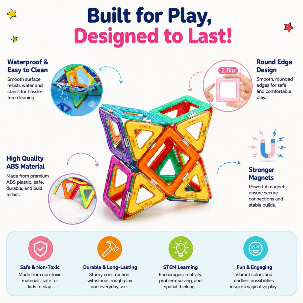 Montessori Magnetic Building Blocks