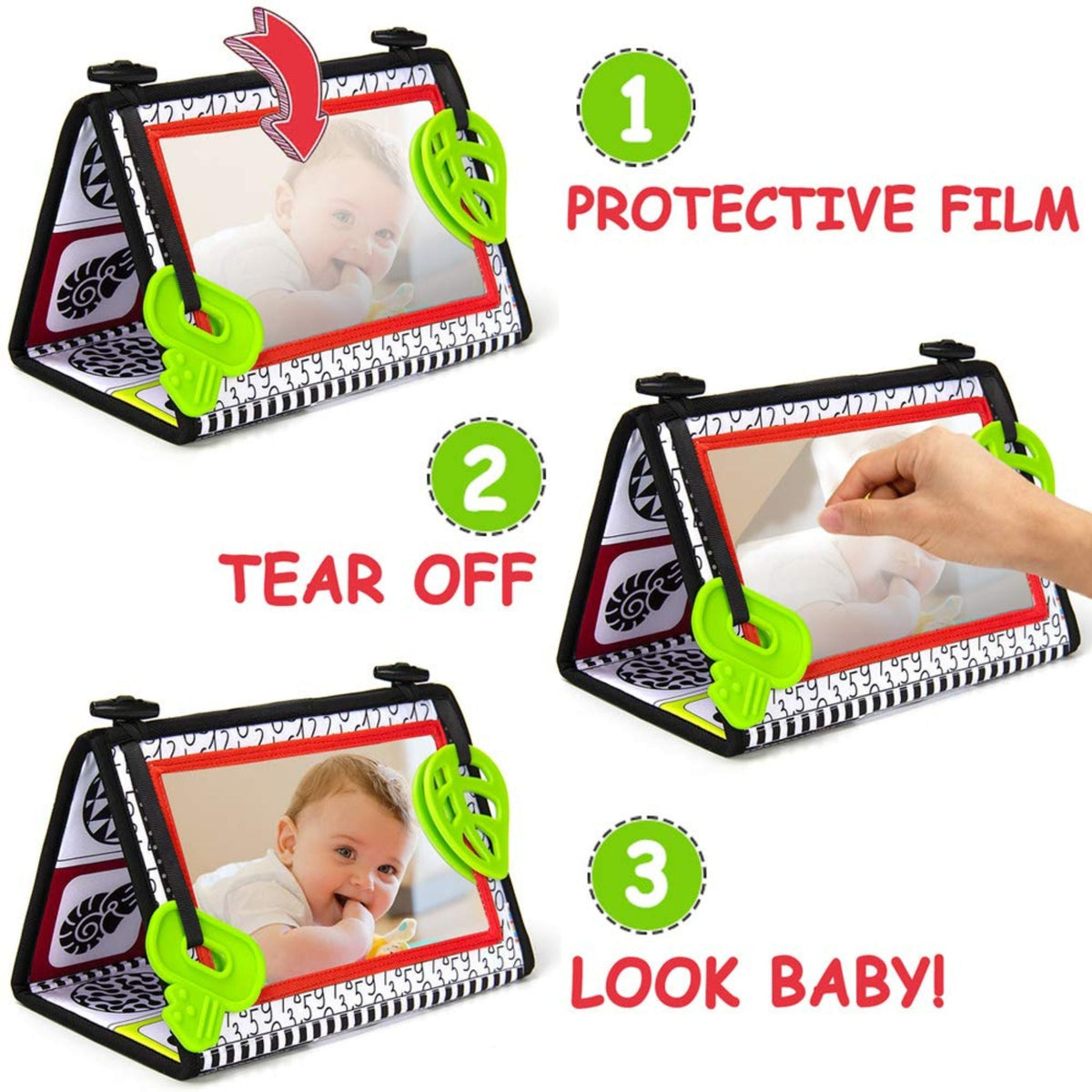 Montessori Tummy Time Floor Mirror