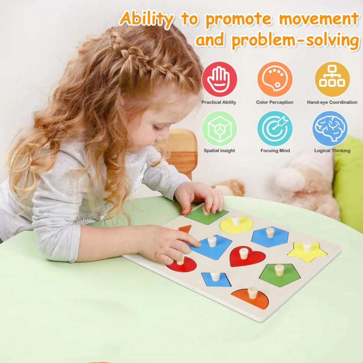 Montessori Wooden Shapes Puzzle
