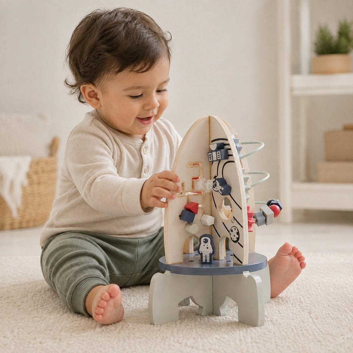 Montessori Wooden STEM Rocket