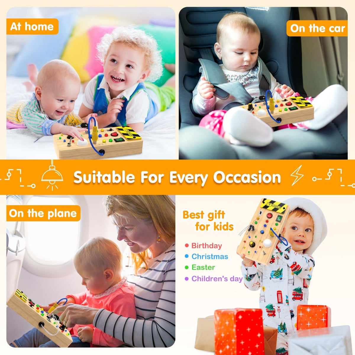 Montessori Wooden Switch Board