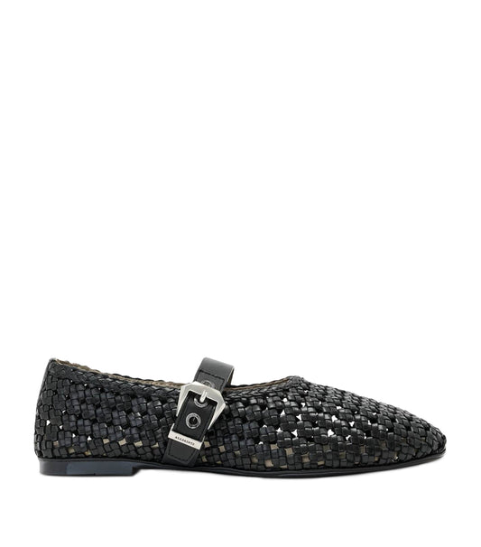 AllSaints Woven Leather Sabine Ballet Flats