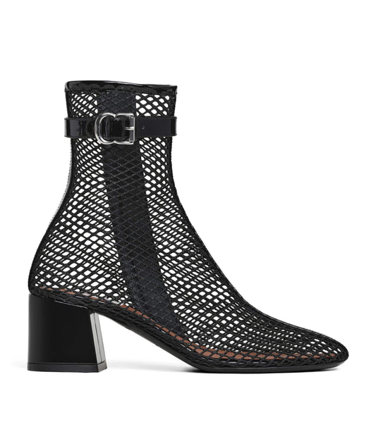 Alaïa Leather Mesh Ankle Boots 55