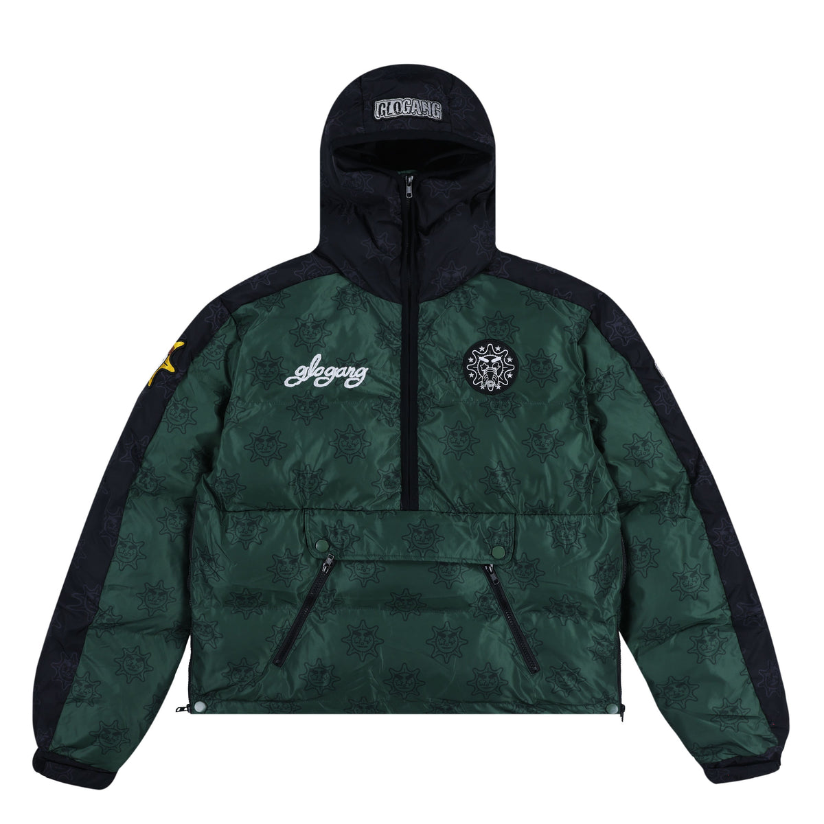 Glo Arctic Half Zip Puffer Jacket (Forrest)