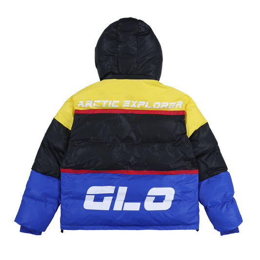 Glo Arctic Explorer Puffer Jacket (Blue/Yellow)