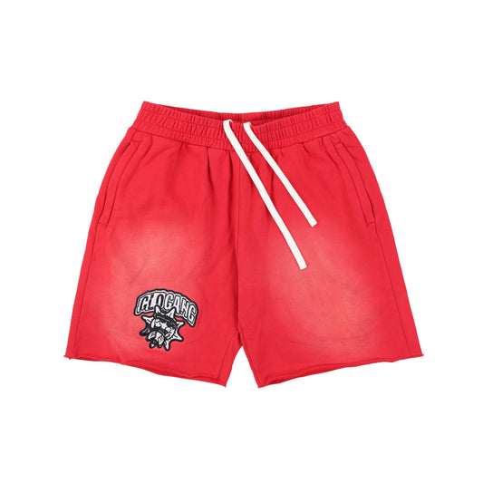 Glo Logo Sweat Shorts (Red)