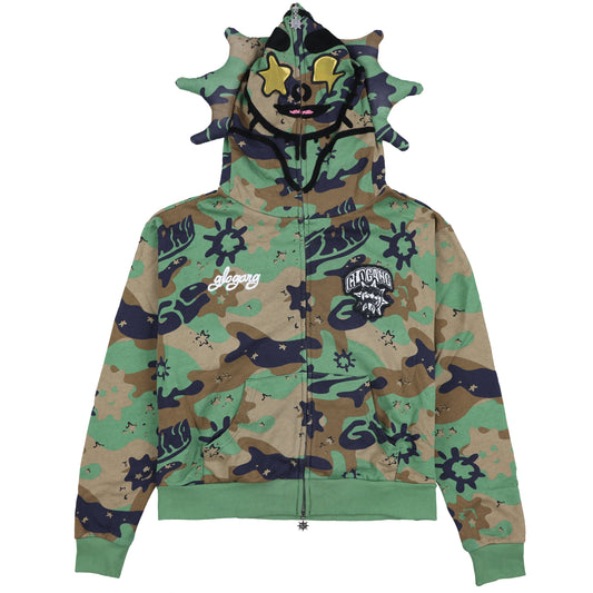 Glo Man Full Zip Hoodie (Camo)