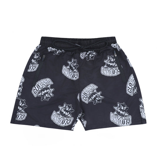 Glo Sun Pattern Shorts (Black)