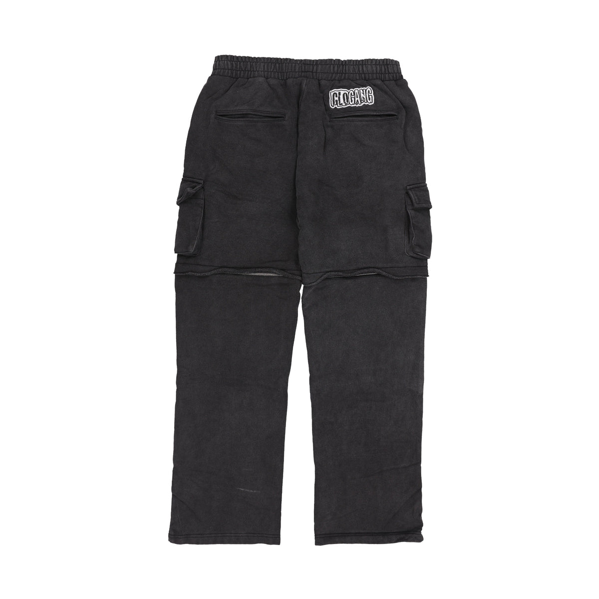 Glo Gang Cargo Zip Off Sweatpant (Black)