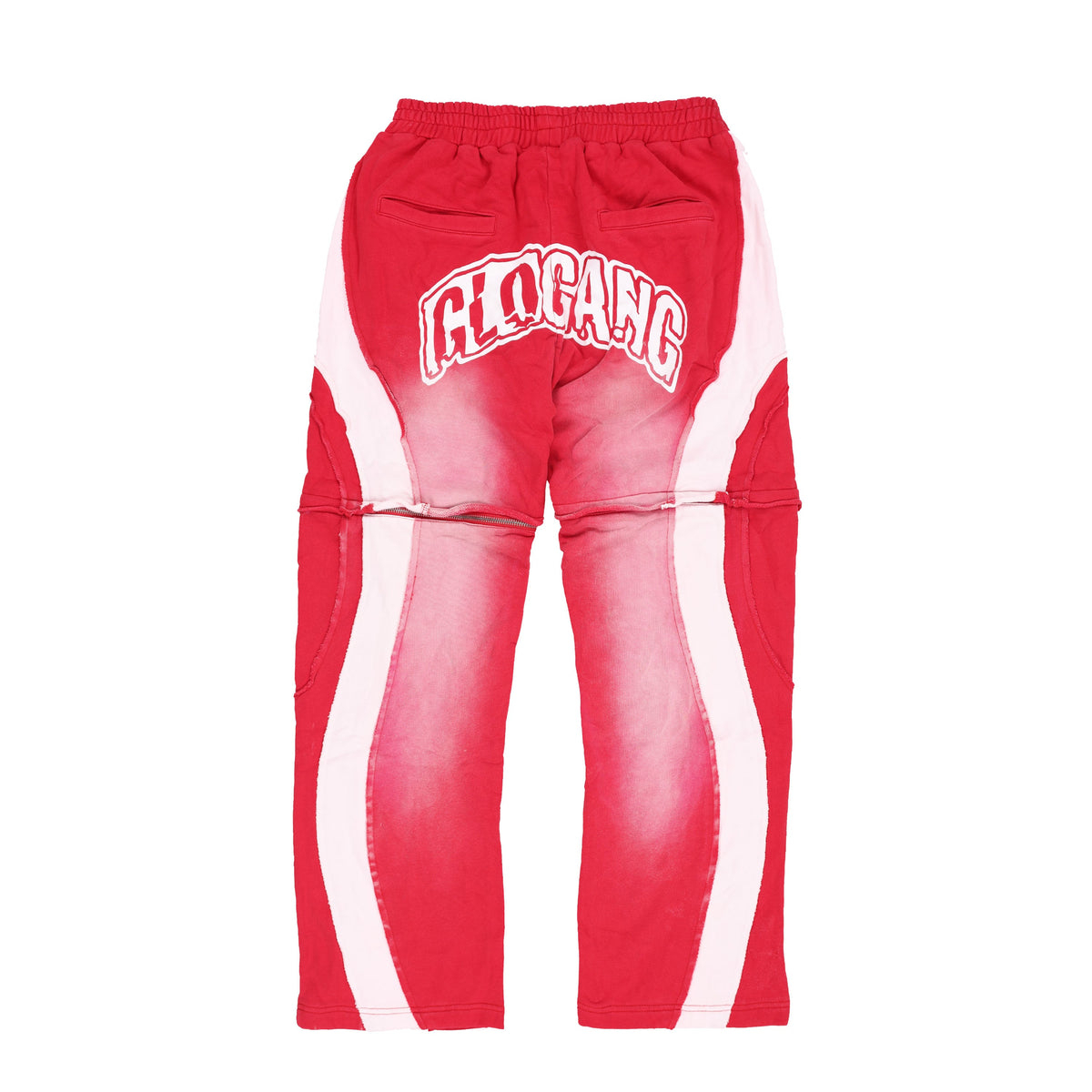Glo Gang Zip Off Sweatpant (Red)