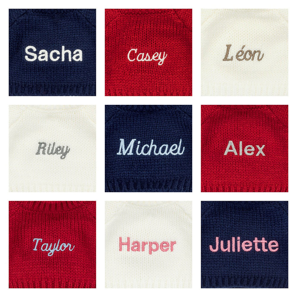 Bashful Viola Bunny with Personalised Navy Jumper