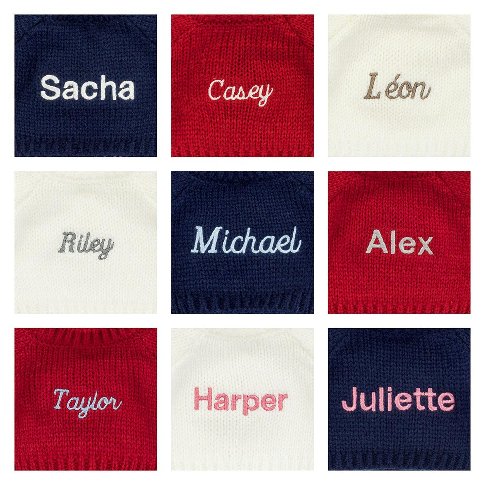 Hopscone Luxe Bunny with Personalised Red Jumper