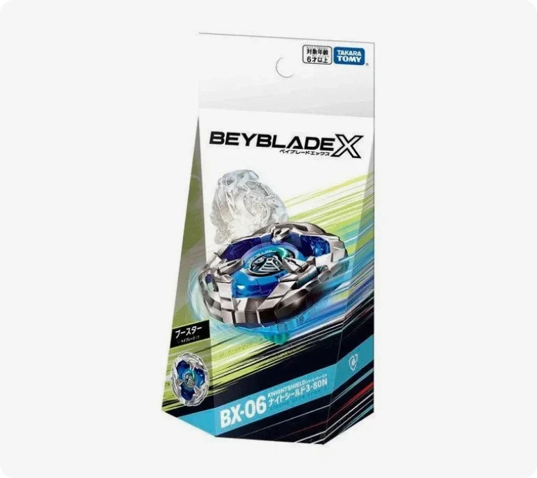 TAKARA TOMY Knightshield 3-80N Beyblade X Booster BX-06