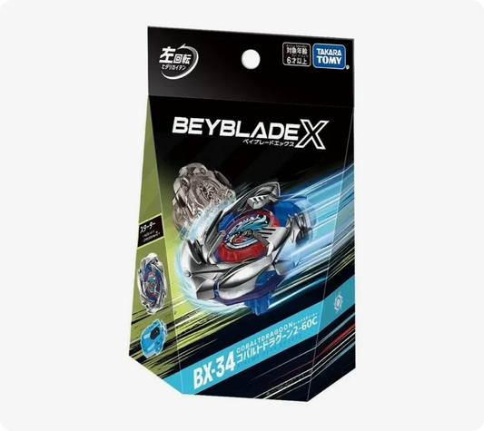 Beyblade X BX-34 Starter Cobalt Dragoon 2-60 Cyclone