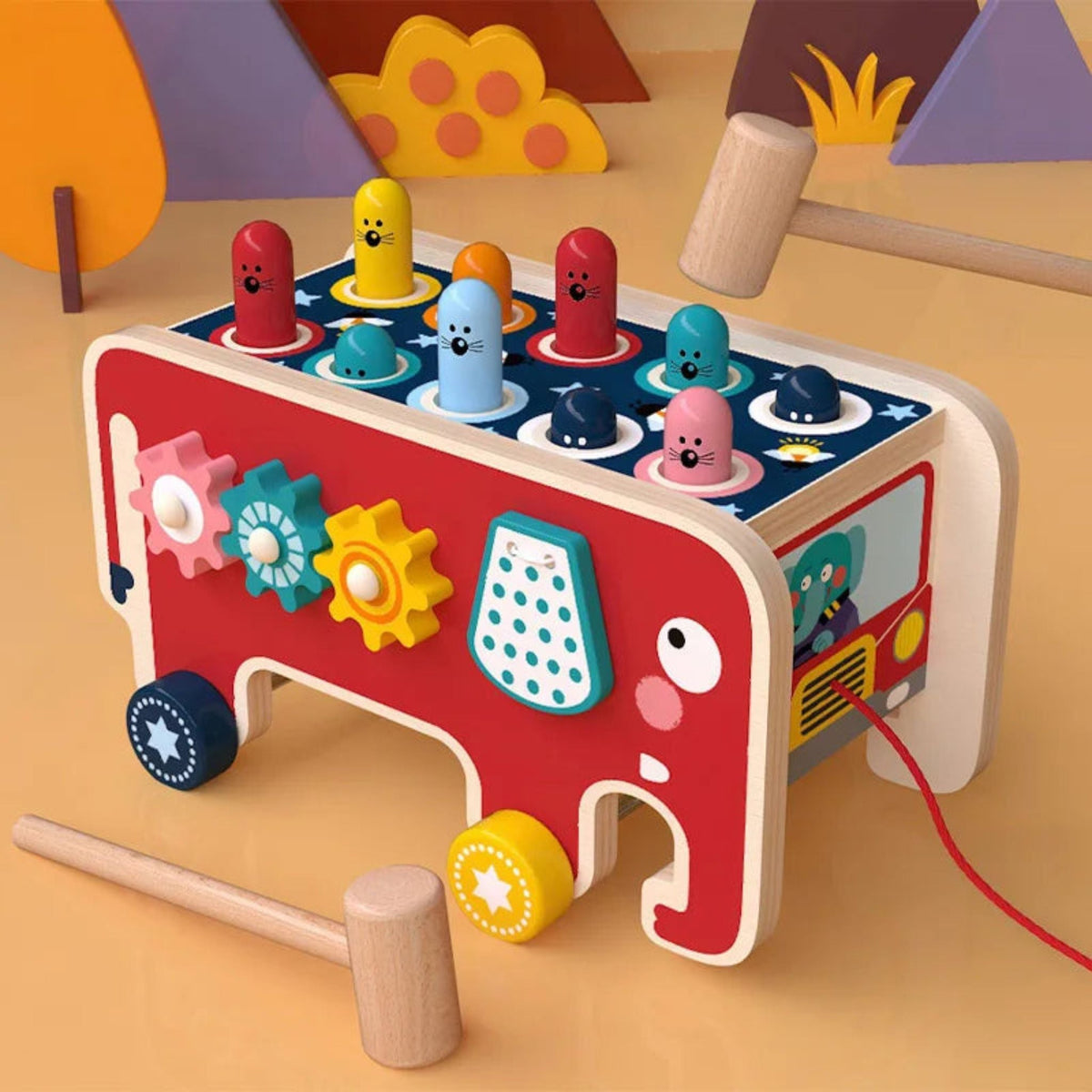 Montessori Wooden Whack-A-Mole