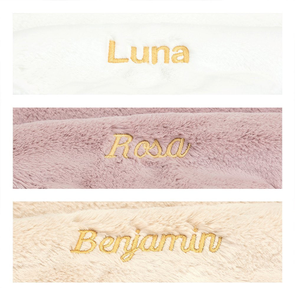 Personalised Bashful Luxe Bunny Rosa Soother