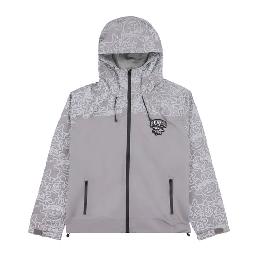 Glo Stars and Sun Windbreaker (Charcoal Grey)